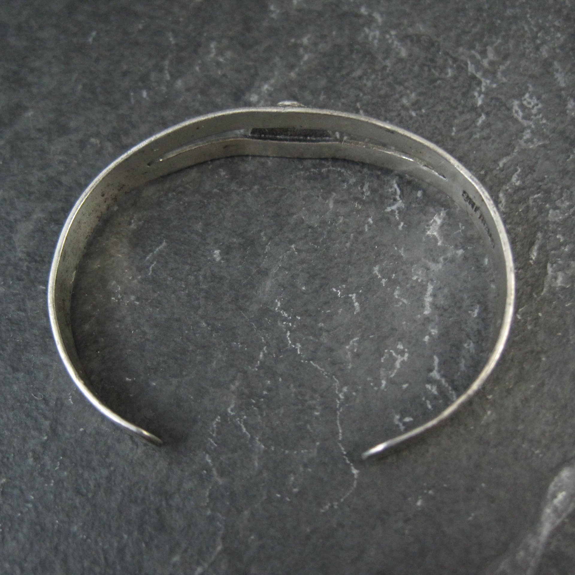 Vintage Sterling Thunderbird Cuff Bracelet Child Sized 4.25"
