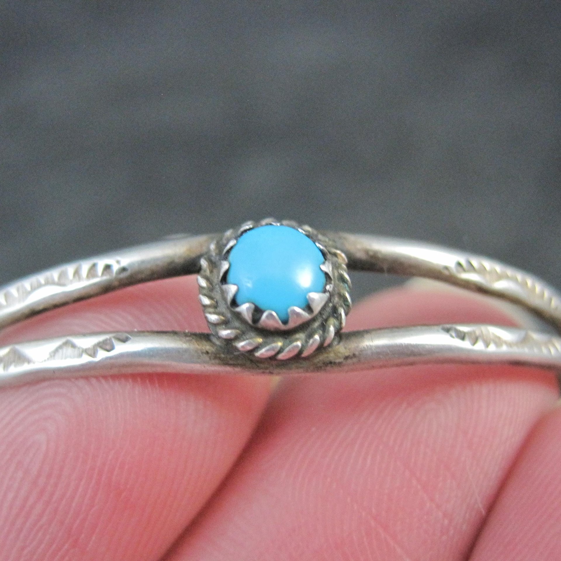 Childs turquoise cuff bracelet