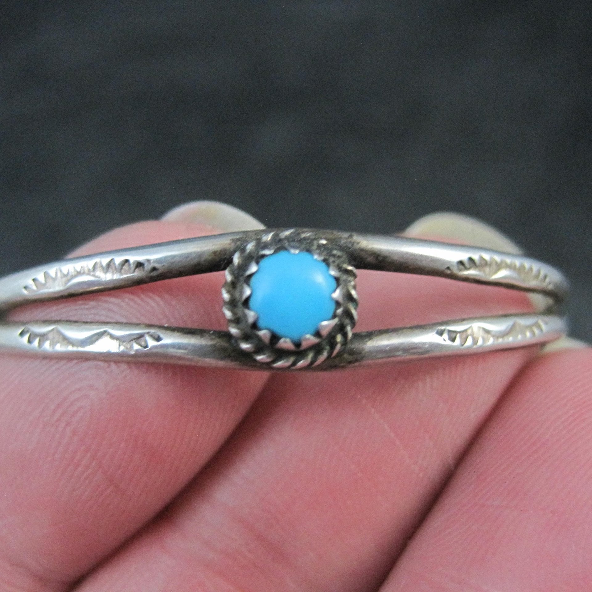 Childs turquoise cuff bracelet