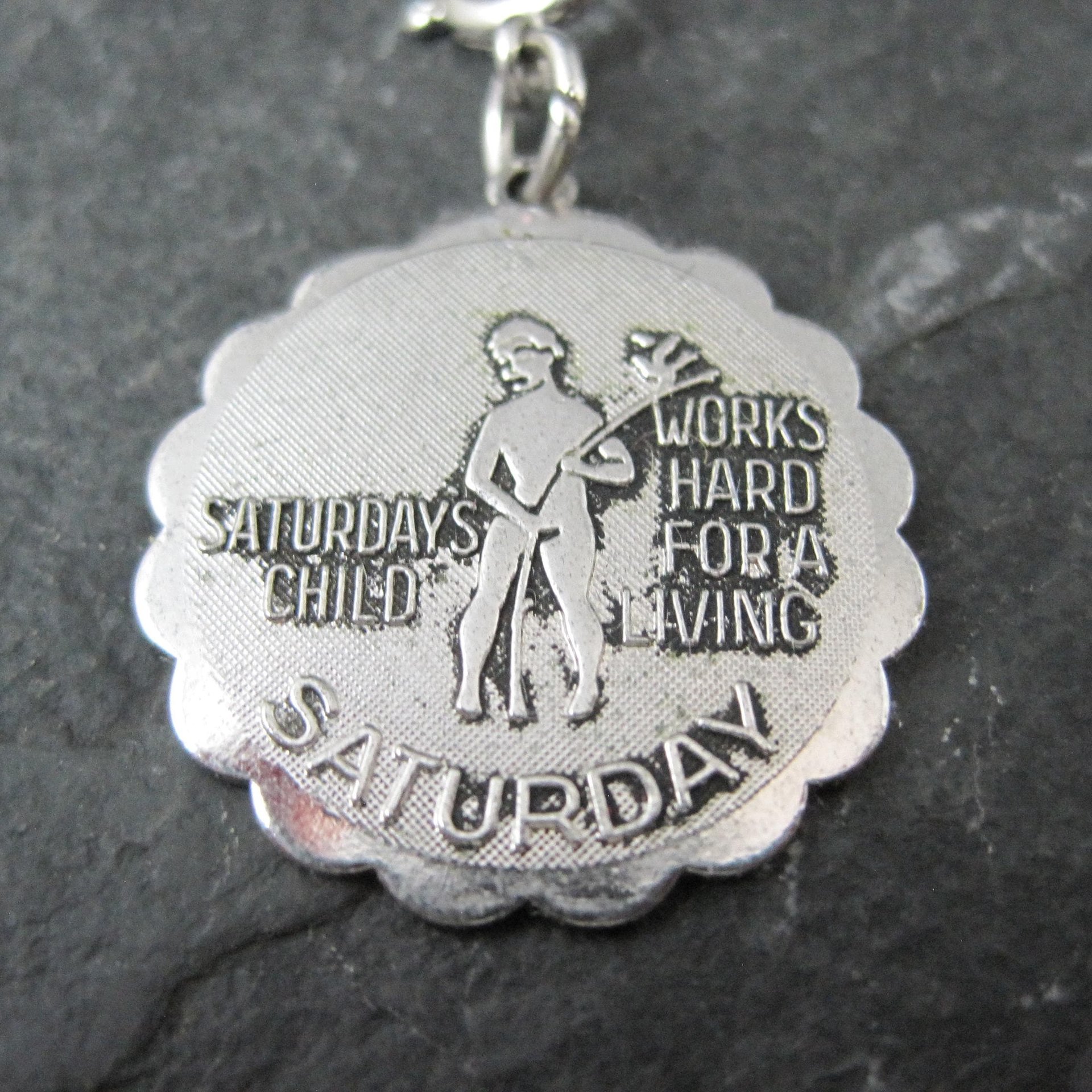 1976 Saturdays Child Charm Sarah Coventry