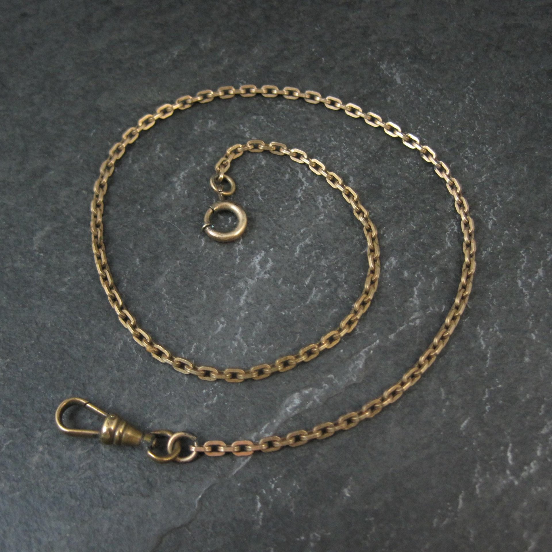 Vintage Gold Filled Watch Chain 14"