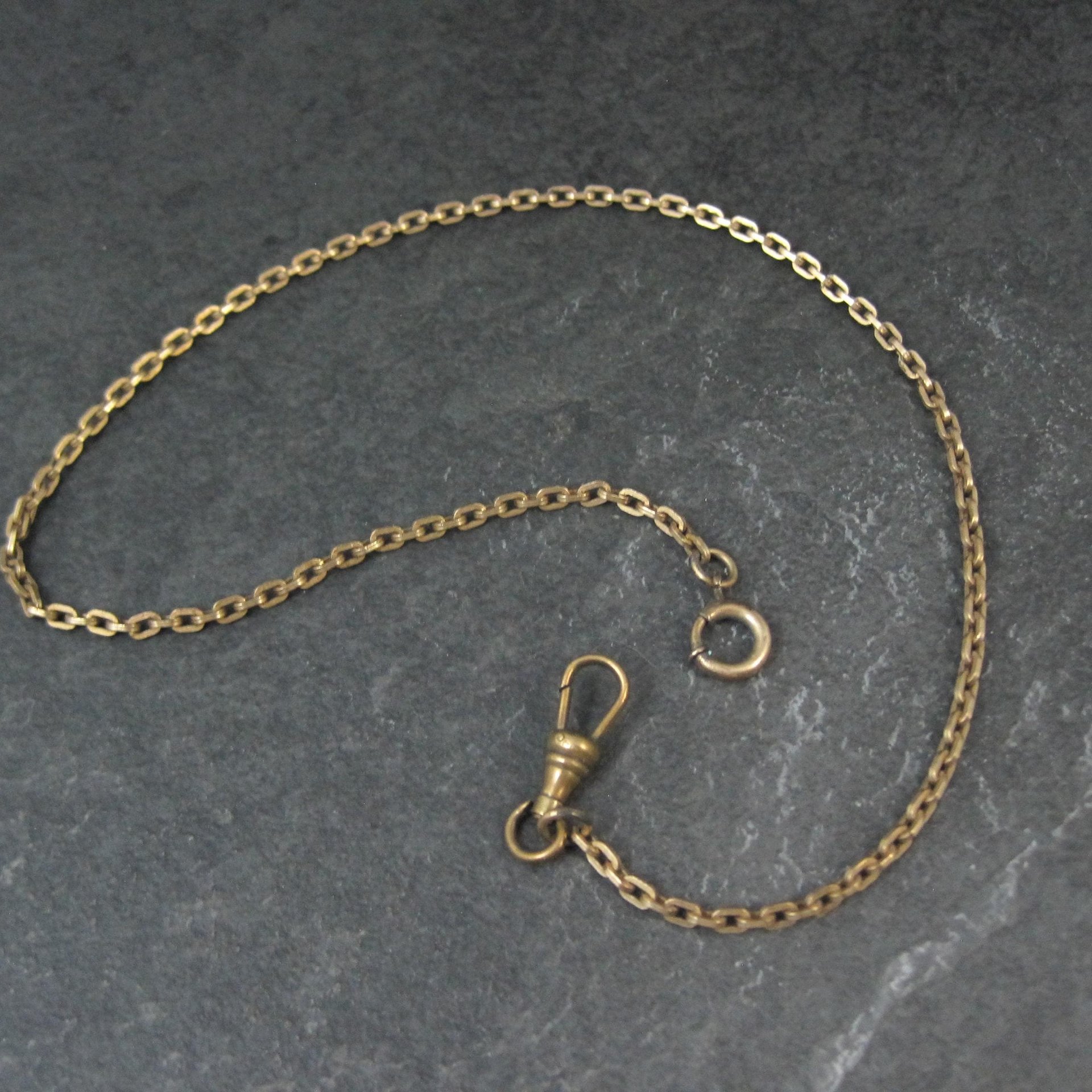 Vintage Gold Filled Watch Chain 14"