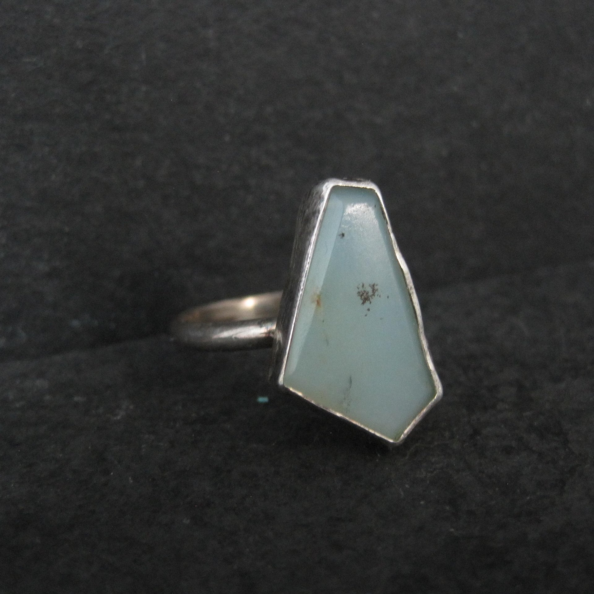 Handmade Vintage Sterling Quartz Ring Size 10