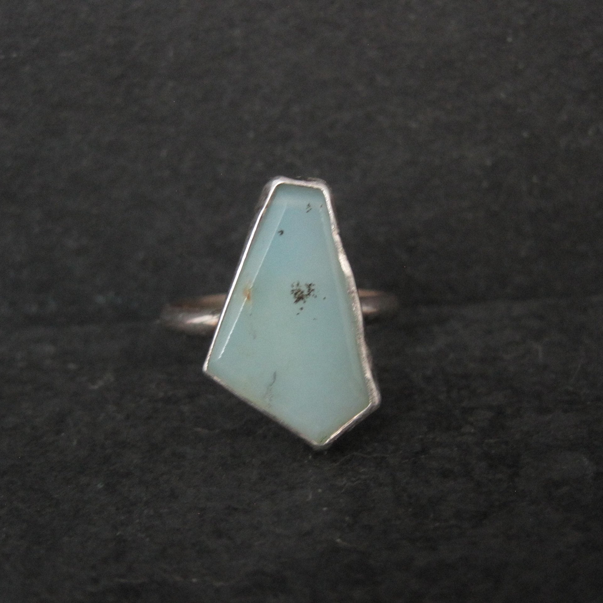 Handmade Vintage Sterling Quartz Ring Size 10