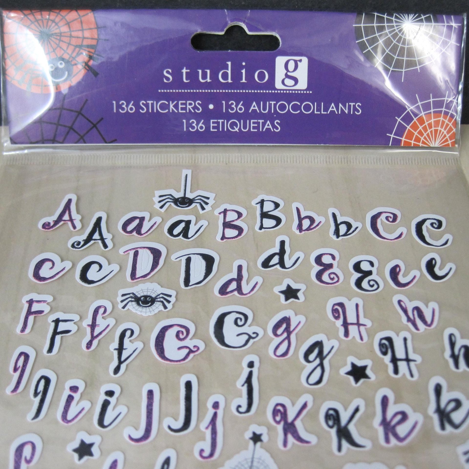 Studio G Halloween Alphabet Scrapbook Stickers .50" Discontinued