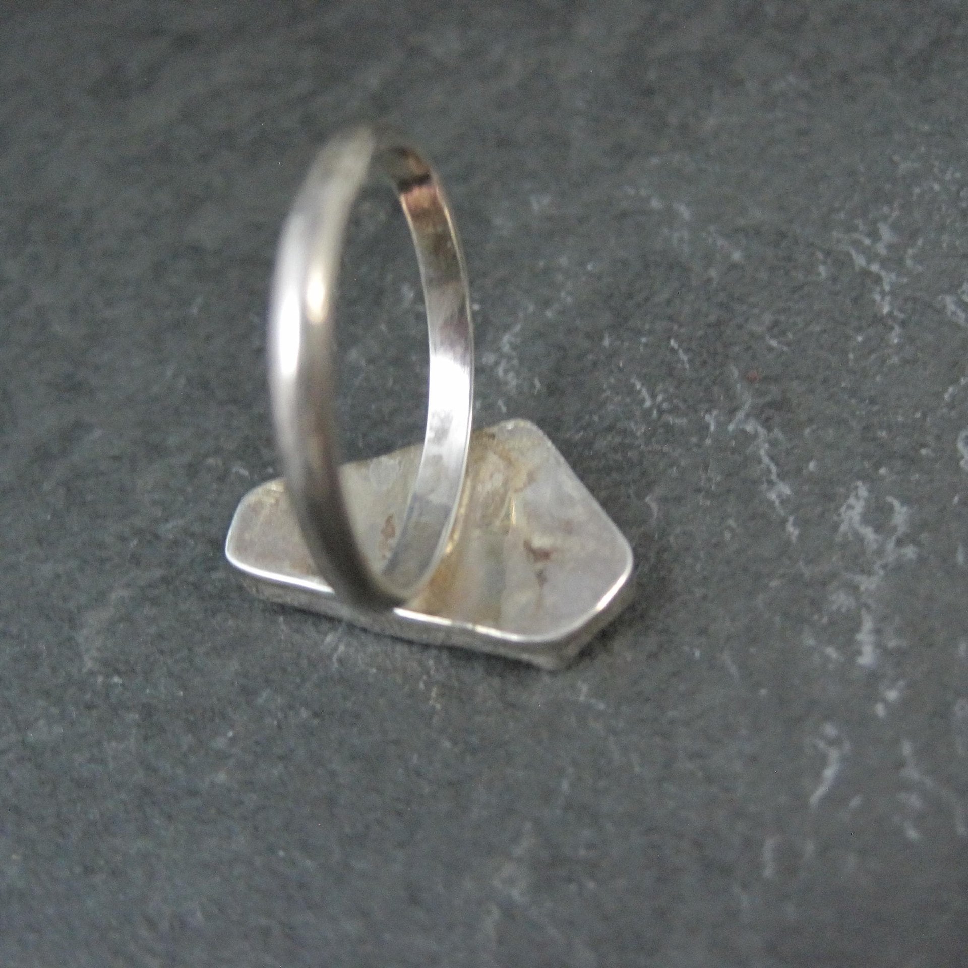 Handmade Vintage Sterling Quartz Ring Size 10