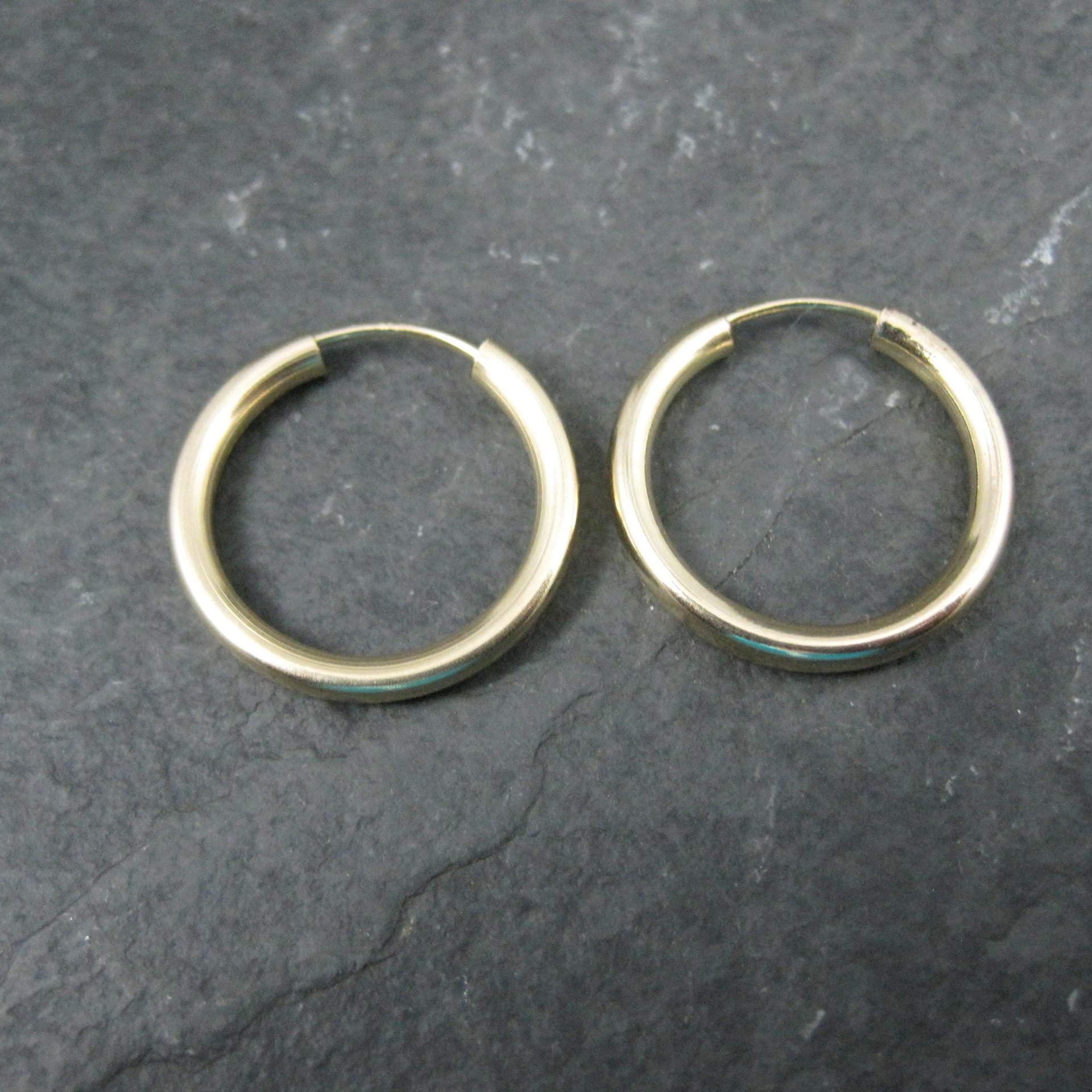 1/2" Gold Hoop Earrings 14K Gold Filled New Old Stock