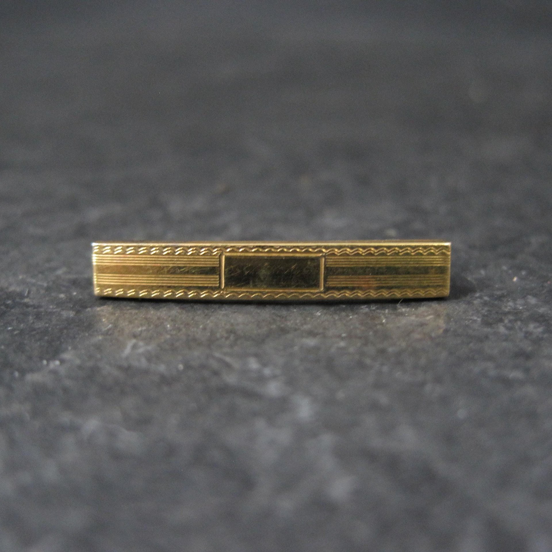 Tiny 1940s 10K Bar Pin Hayward NOS