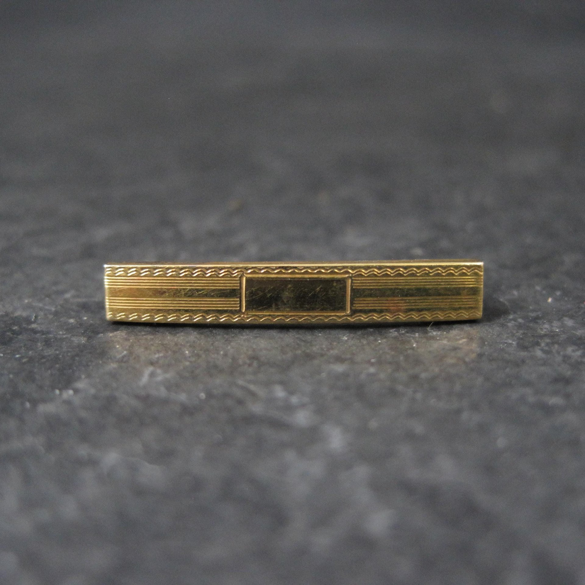 Tiny 1940s 10K Bar Pin Hayward NOS