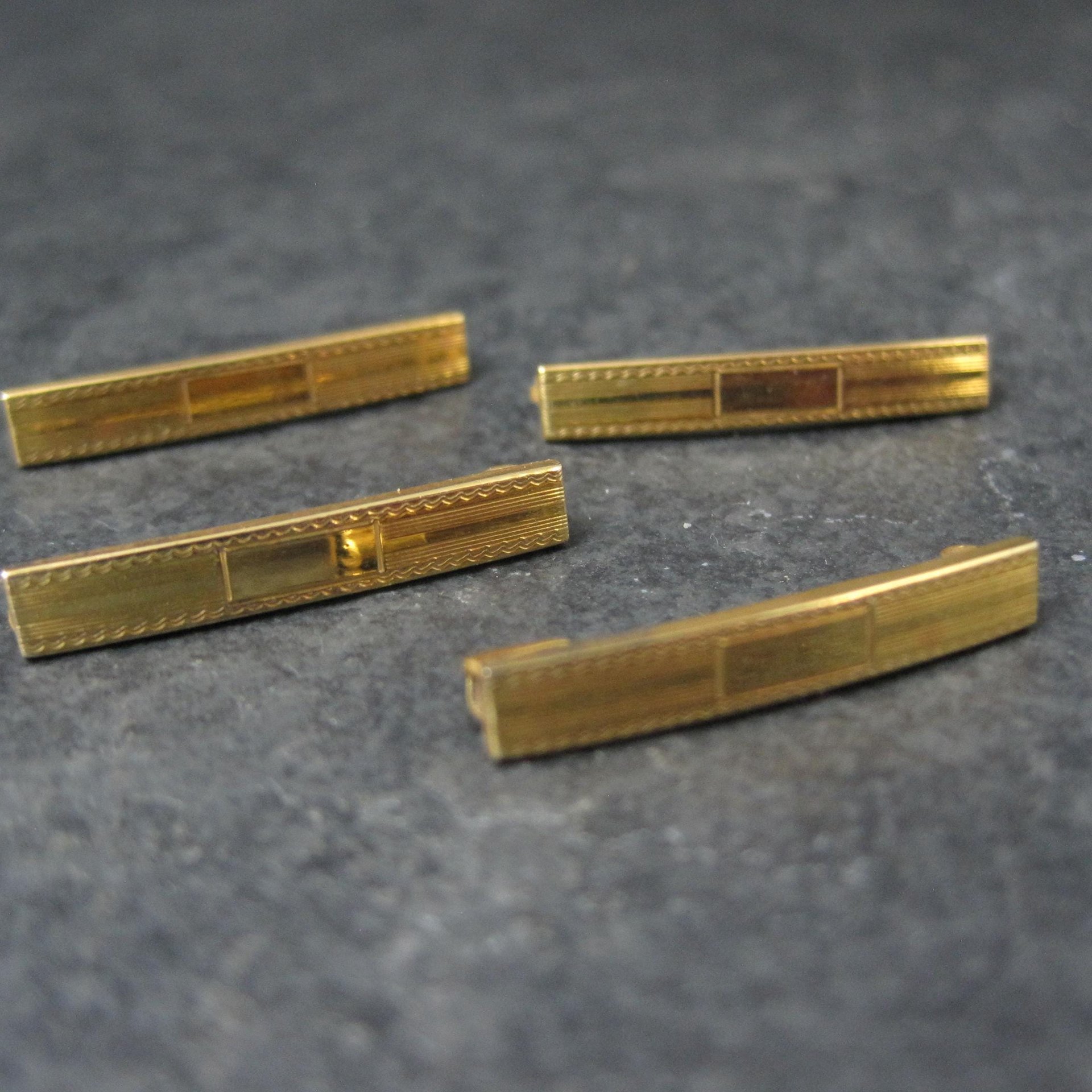 Tiny 1940s 10K Bar Pin Hayward NOS