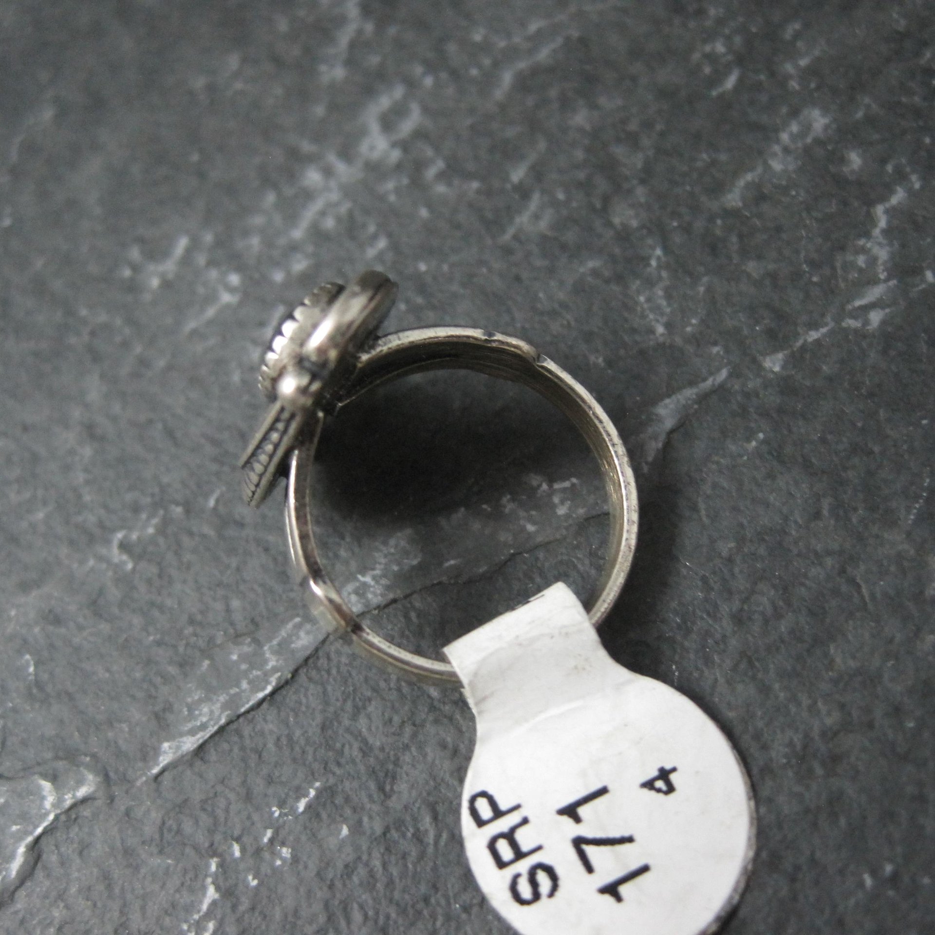 Southwestern Abalone Feather Ring Many Sizes Available NOS