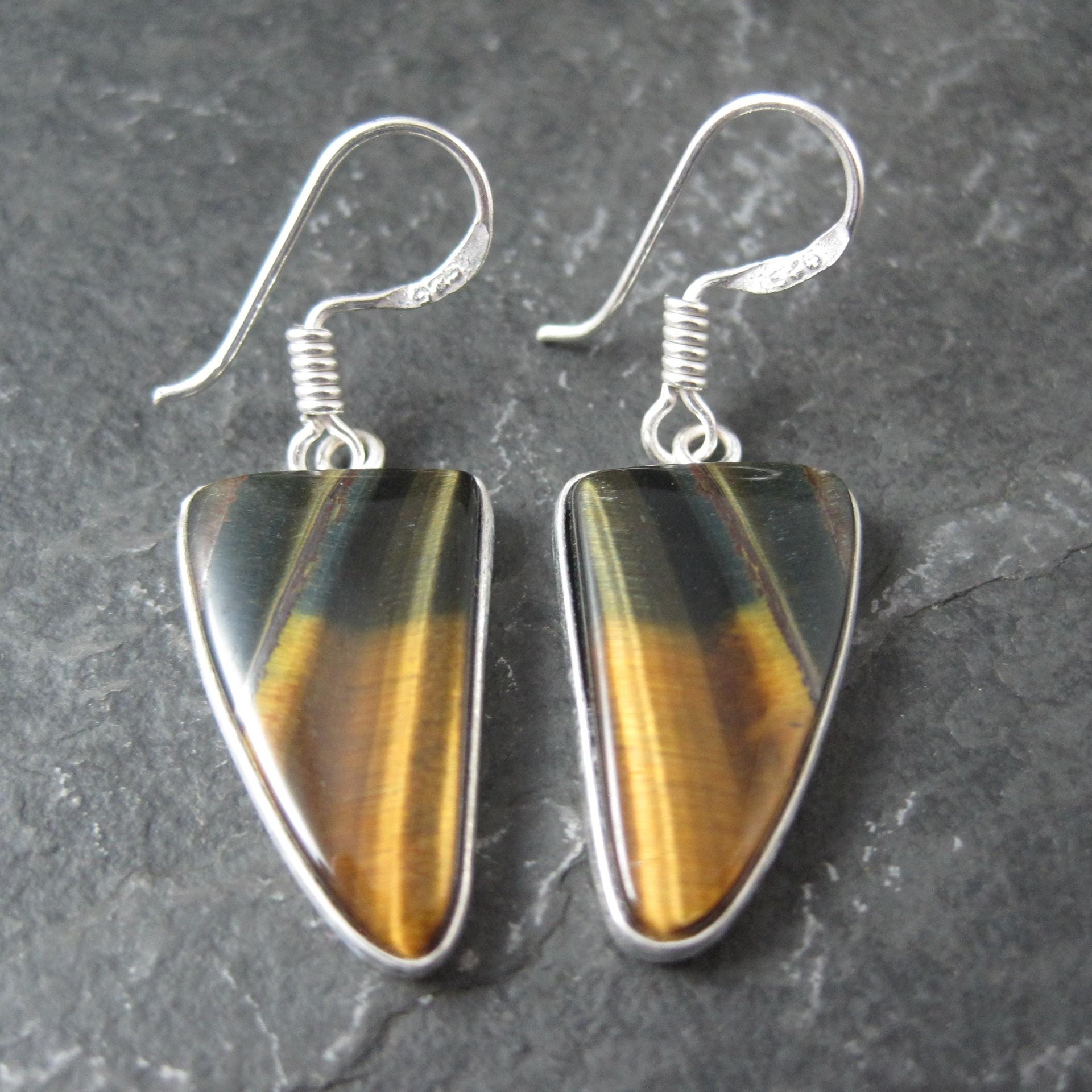 Sterling Silver Tigers Eye Earrings