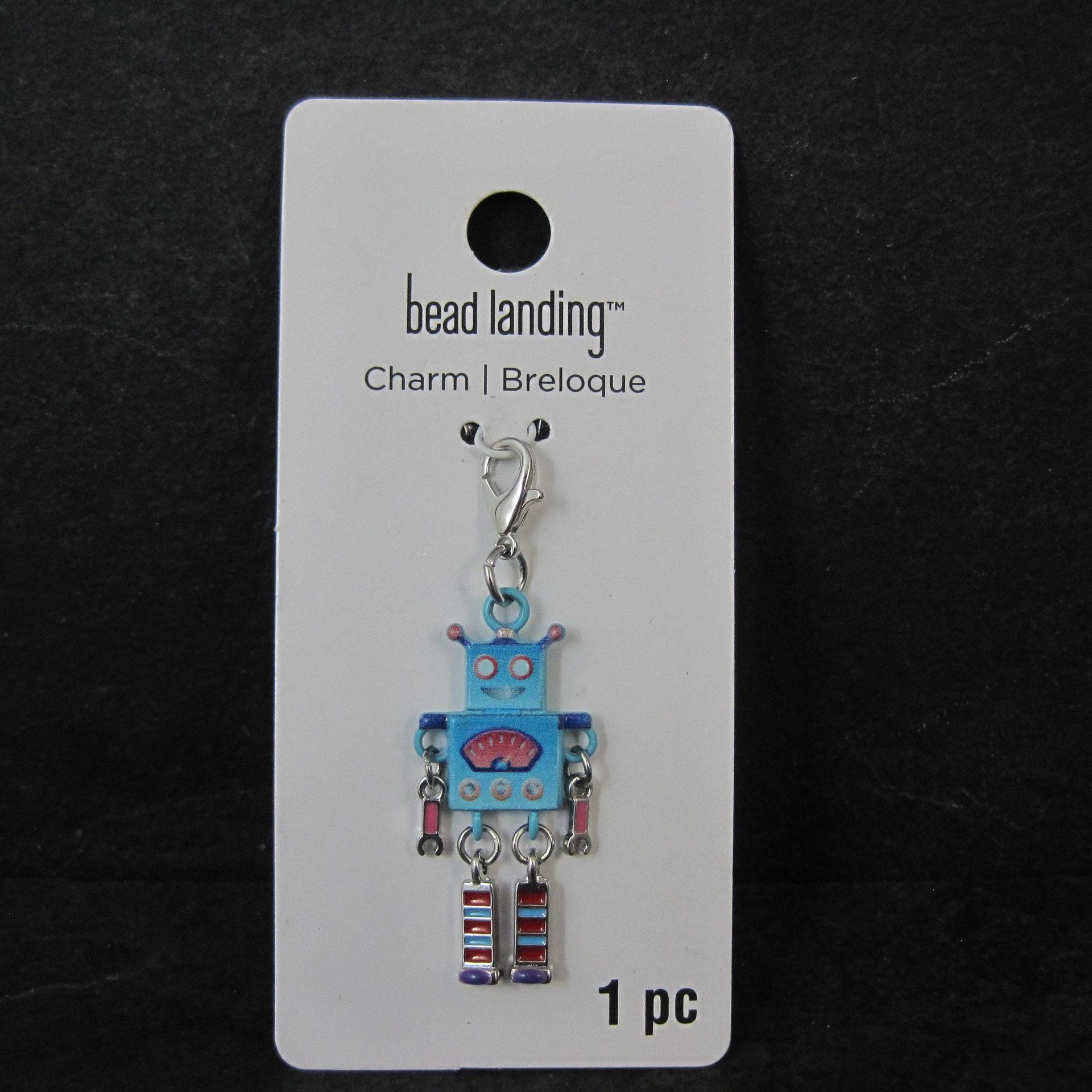 Enamel Robot Charm by Bead Landing