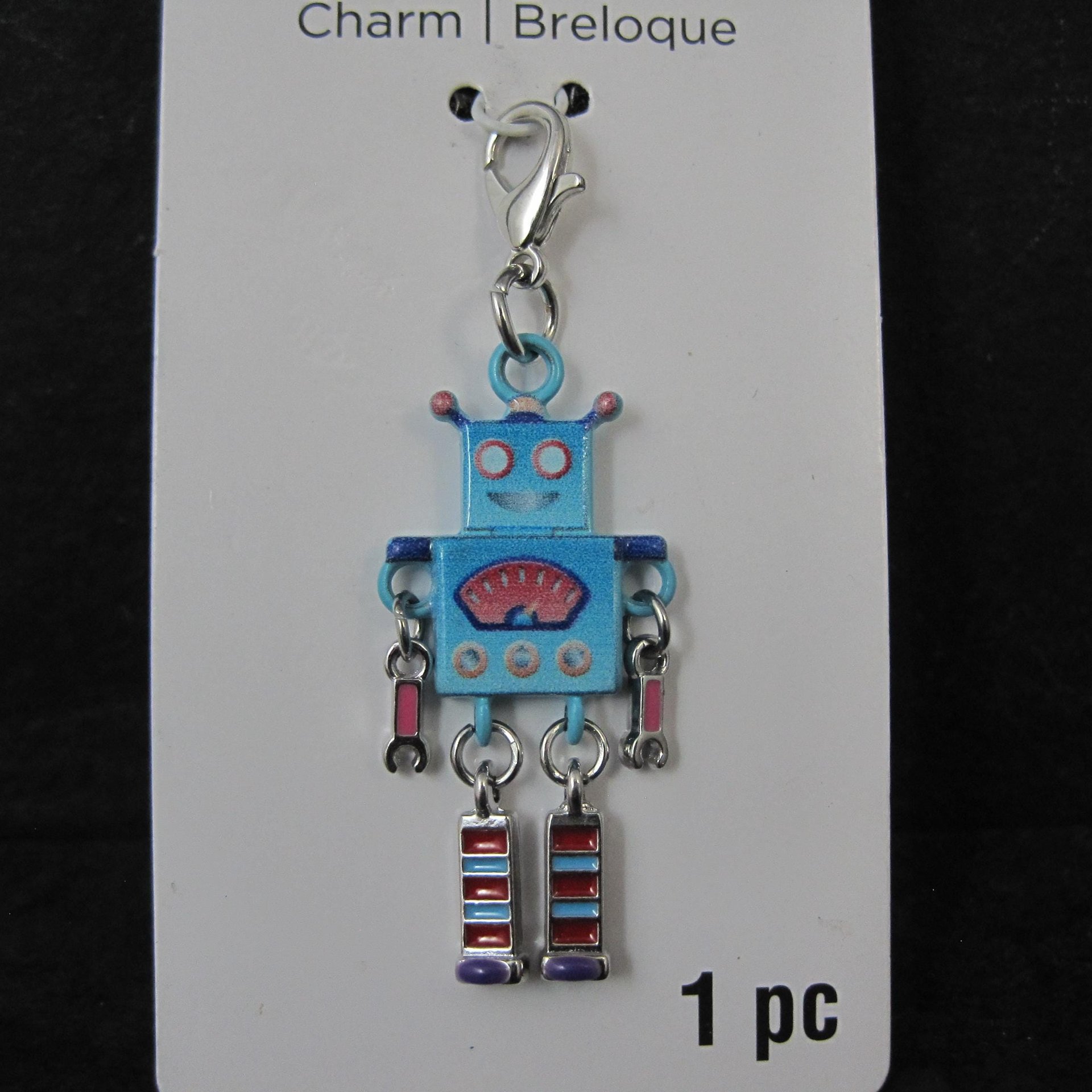 Enamel Robot Charm by Bead Landing
