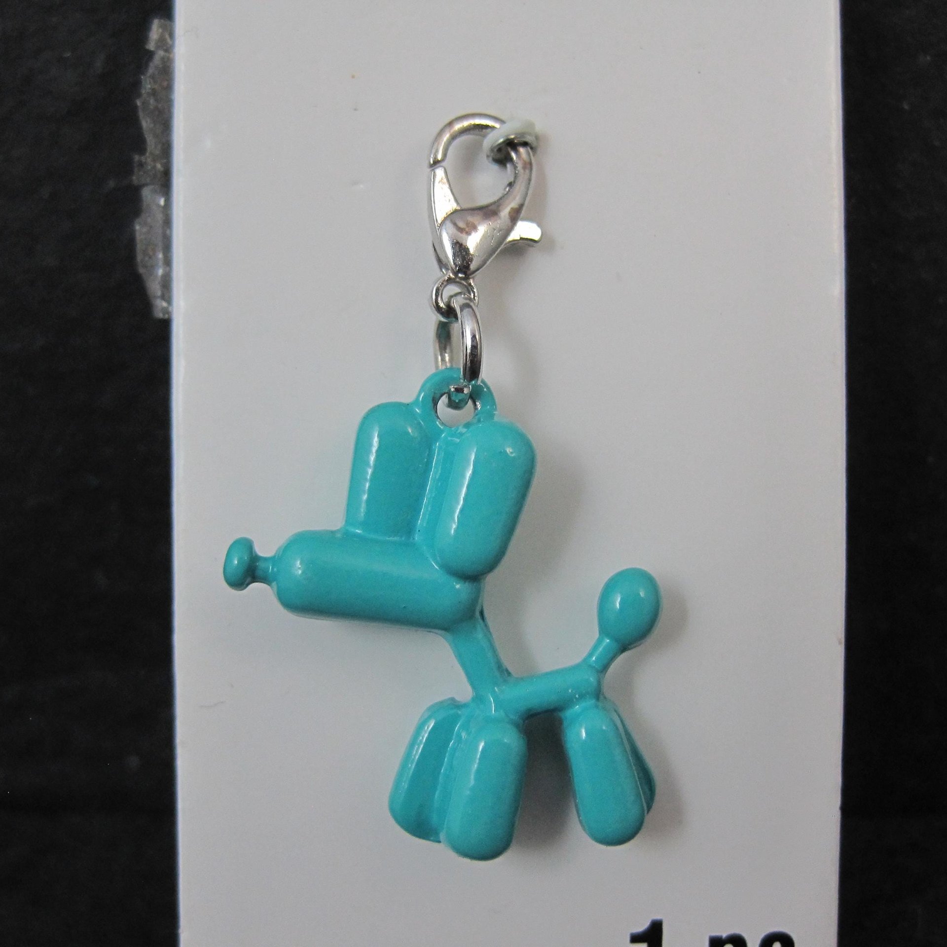 Turquoise Balloon Dog Charm by Bead Landing