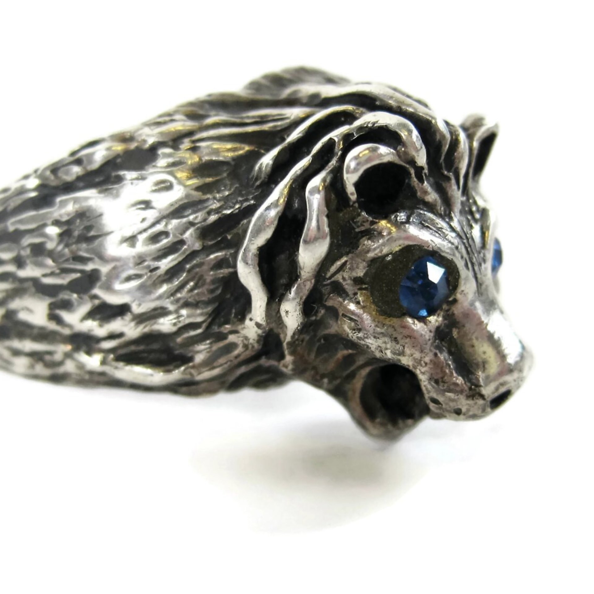 Vintage Sterling Lion Head Ring Size 10.5
