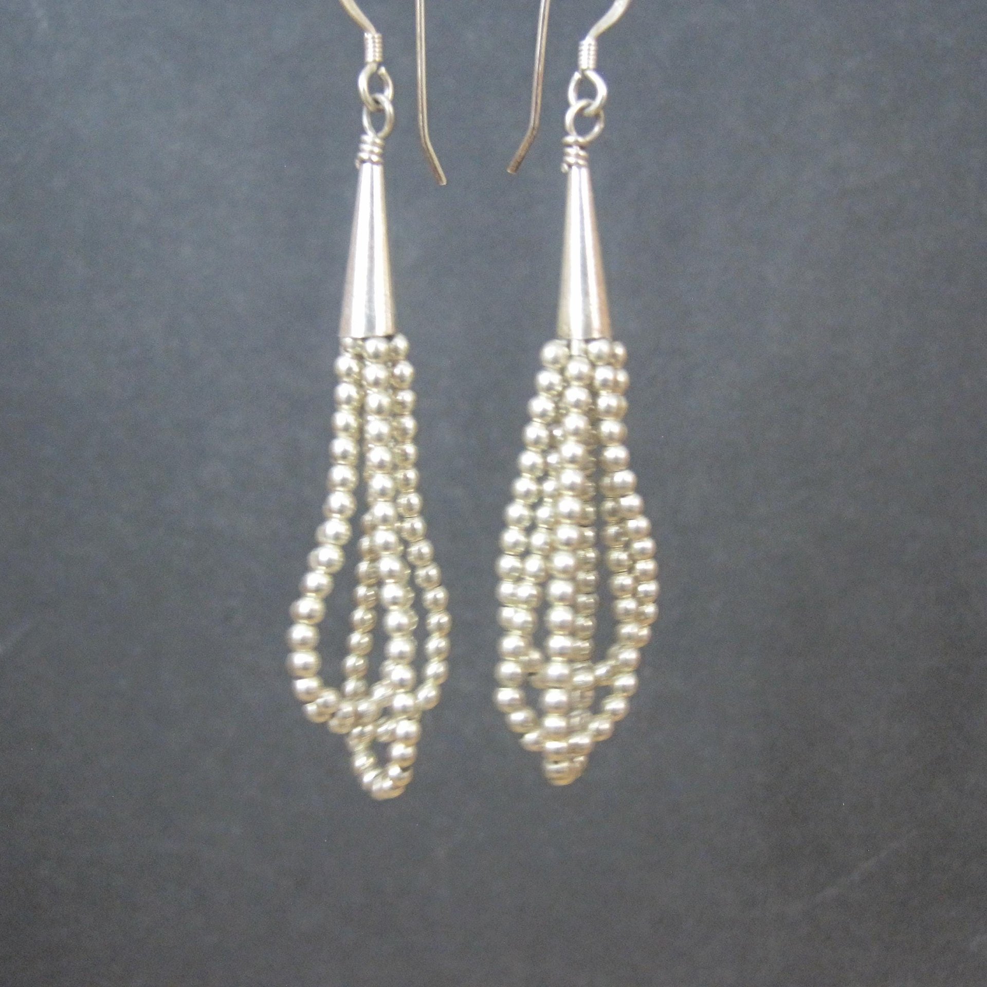 Southwestern Sterling Silver Bead Earrings