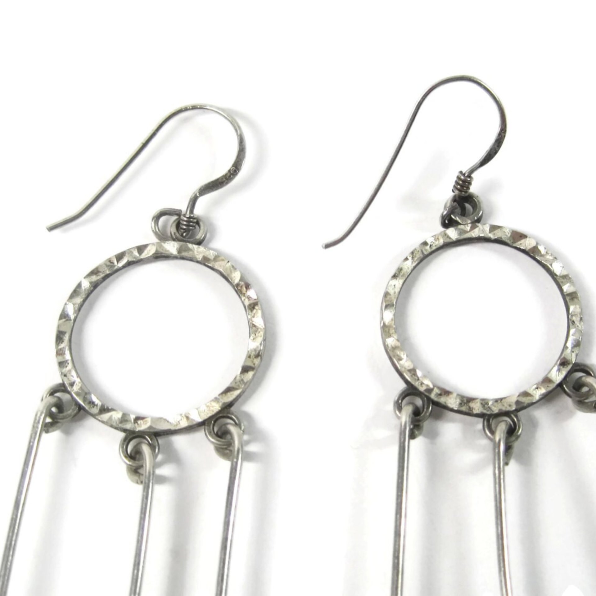 Vintage Sterling Texan Cowgirl Earrings