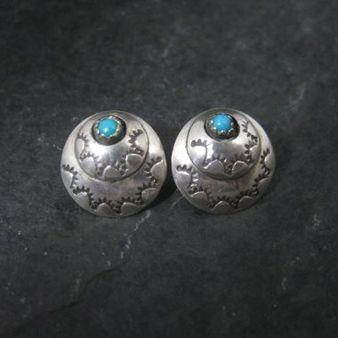 Southwestern Sterling Turquoise Earrings