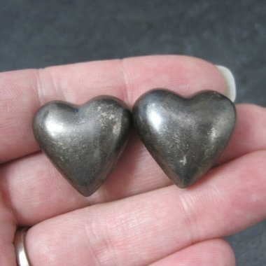 Vintage Sterling Heart Clip On Earrings Barra