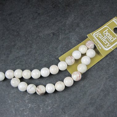 Bead Gallery 8mm Round Howlite Beads