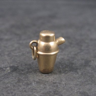 Antique 10K Water Pitcher Urn Charm Pendant