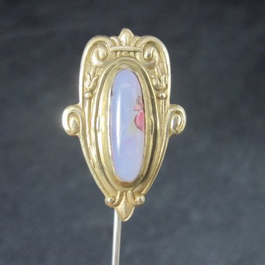 Art Nouveau Dragons Breath Stick Pin