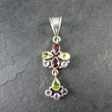 Vintage Sterling Gemstone Pendant