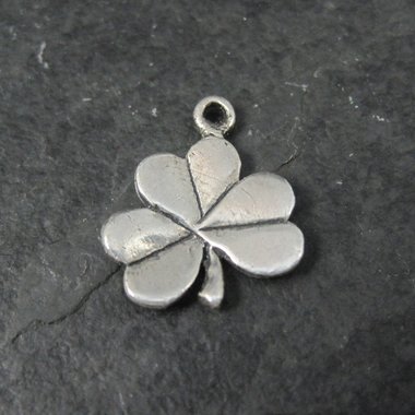 Vintage Sterling Clover Charm