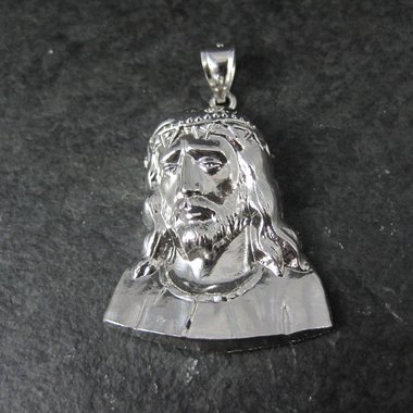 Vintage Sterling Jesus Pendant