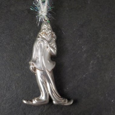 Vintage Sterling Silver Signed RM Trush 1978 Clown Ornament Pendant