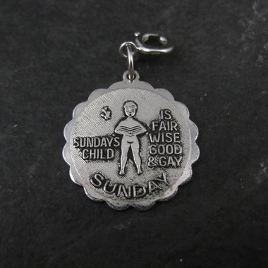 1976 Sundays Child Charm Sarah Coventry