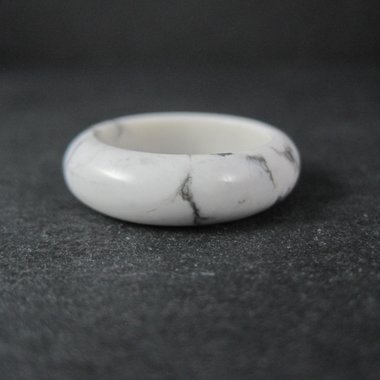 Solid Howlite Band Ring Size 8