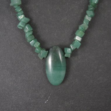 Vintage Green Aventurine Necklace
