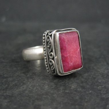Ornate Ruby Ring Size 7