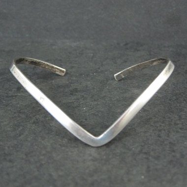 Dainty Sterling Silver Sweater Cuff Bracelet 6.5 Inches