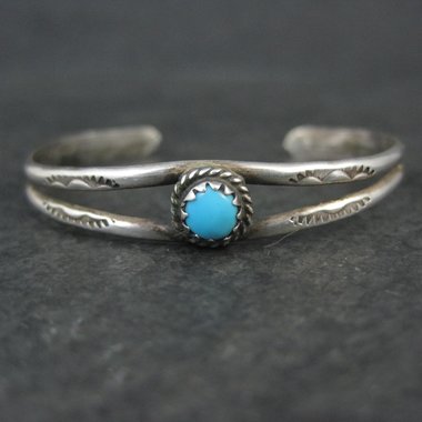 Childs turquoise cuff bracelet