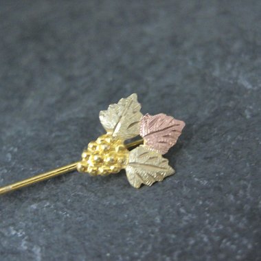 Vintage Landstroms Black Hills Gold Stick Pin 10K/12K